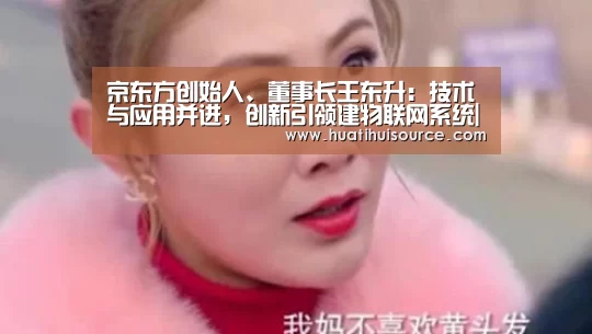 京东方创始人、董事长王东升：技术与应用并进，创新引领建物联网系统|huatihui(图2)